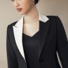 Áo Vest đen tweed phối cổ trắng-HE210989-2.160.000 + Juyp Tweed đen -HE210989J-835.000